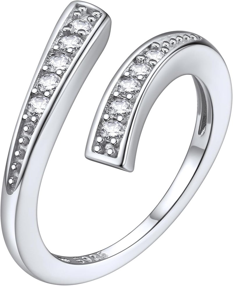 ChicSilver Toe Rings for Women 925 Sterling Silver Toe Ring Hypoallergenic Adjustable Open Rings for Women Summer Jewelry - Image 1